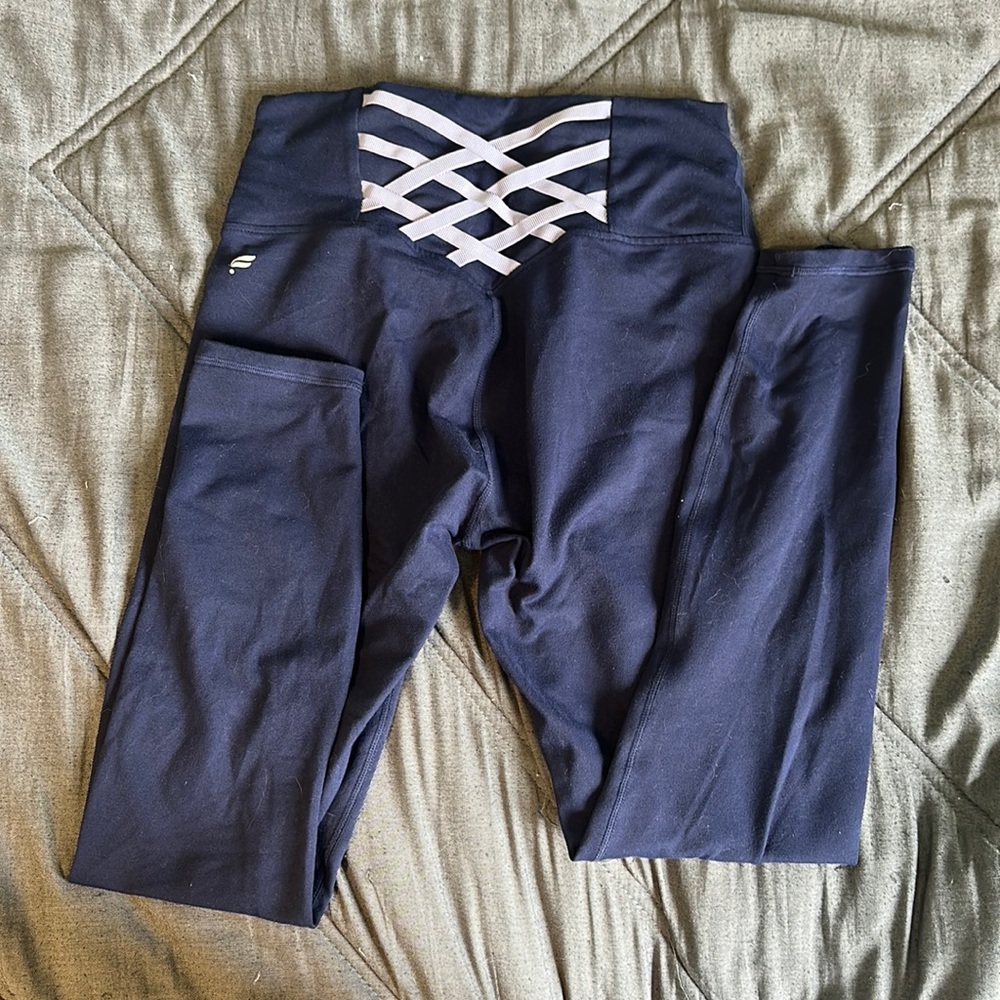 Navy high waisted leggings